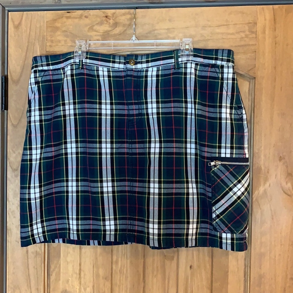 Tommy Hilfiger tartan plaid mini skirt Size 18